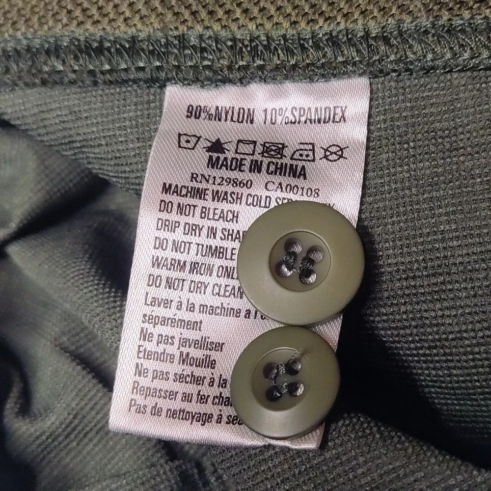 RYHTHM Men Size 32 Green Nylon‎ Stretch 7